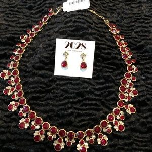 2028 Necklace and Earrings Set
